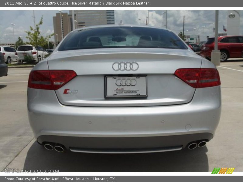 Ice Silver Metallic / Black Silk Nappa Leather 2011 Audi S5 4.2 FSI quattro Coupe