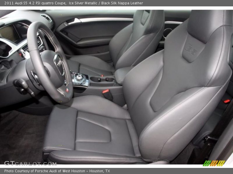 Ice Silver Metallic / Black Silk Nappa Leather 2011 Audi S5 4.2 FSI quattro Coupe