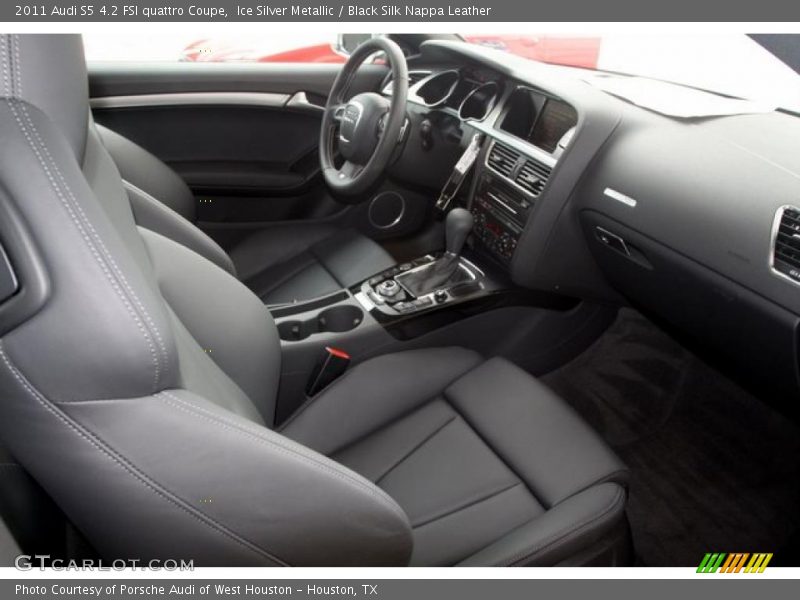 Ice Silver Metallic / Black Silk Nappa Leather 2011 Audi S5 4.2 FSI quattro Coupe