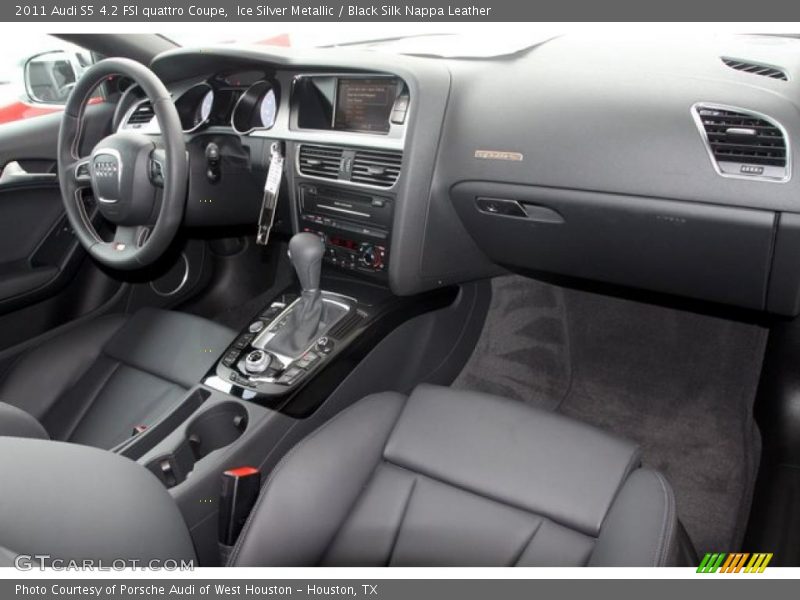 Ice Silver Metallic / Black Silk Nappa Leather 2011 Audi S5 4.2 FSI quattro Coupe