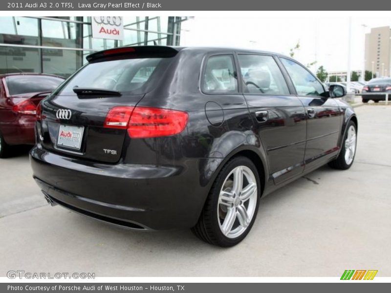 Lava Gray Pearl Effect / Black 2011 Audi A3 2.0 TFSI