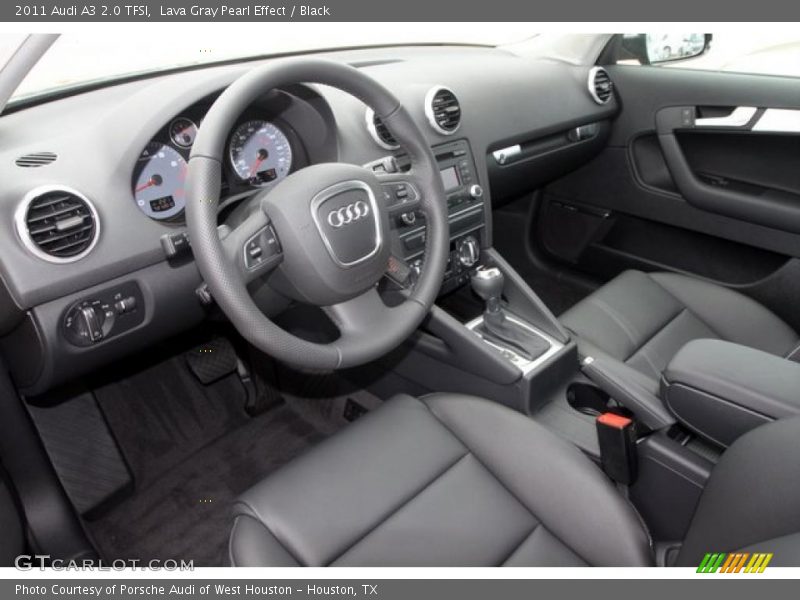 Lava Gray Pearl Effect / Black 2011 Audi A3 2.0 TFSI