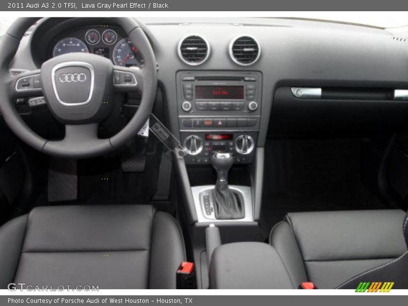 Lava Gray Pearl Effect / Black 2011 Audi A3 2.0 TFSI