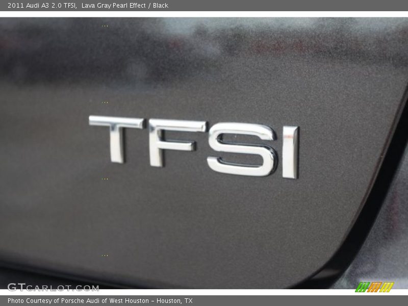 Lava Gray Pearl Effect / Black 2011 Audi A3 2.0 TFSI