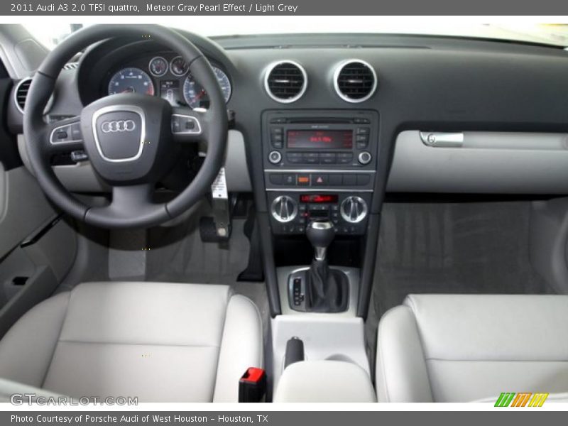 Meteor Gray Pearl Effect / Light Grey 2011 Audi A3 2.0 TFSI quattro