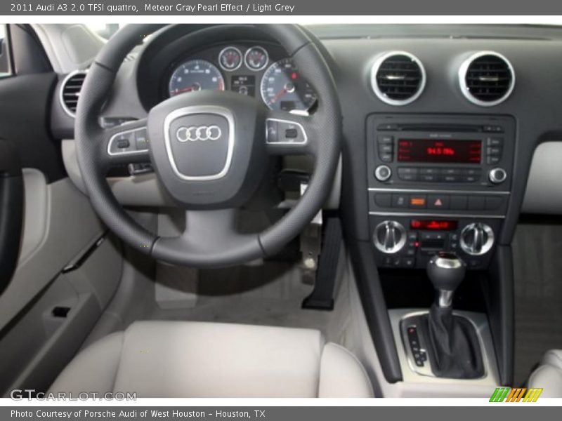 Meteor Gray Pearl Effect / Light Grey 2011 Audi A3 2.0 TFSI quattro