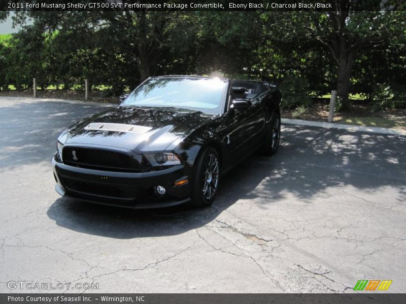 Ebony Black / Charcoal Black/Black 2011 Ford Mustang Shelby GT500 SVT Performance Package Convertible
