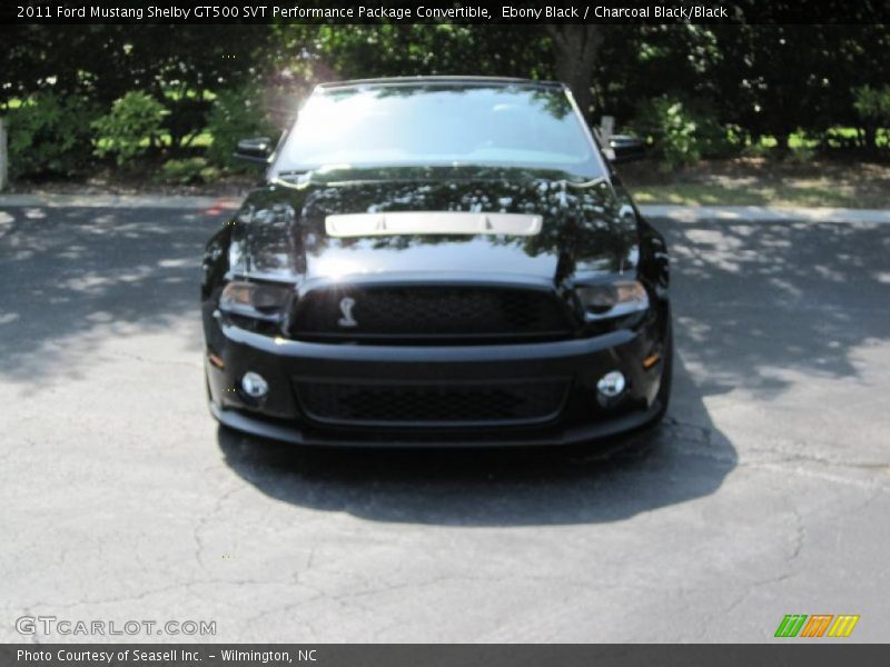 Ebony Black / Charcoal Black/Black 2011 Ford Mustang Shelby GT500 SVT Performance Package Convertible