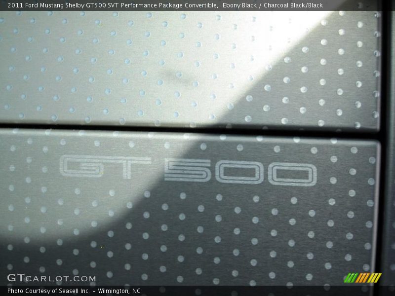 Ebony Black / Charcoal Black/Black 2011 Ford Mustang Shelby GT500 SVT Performance Package Convertible