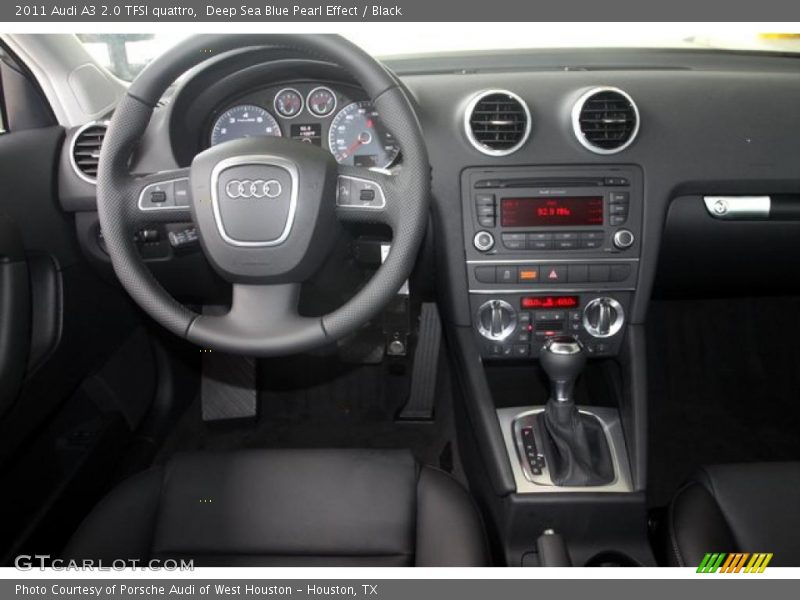 Deep Sea Blue Pearl Effect / Black 2011 Audi A3 2.0 TFSI quattro