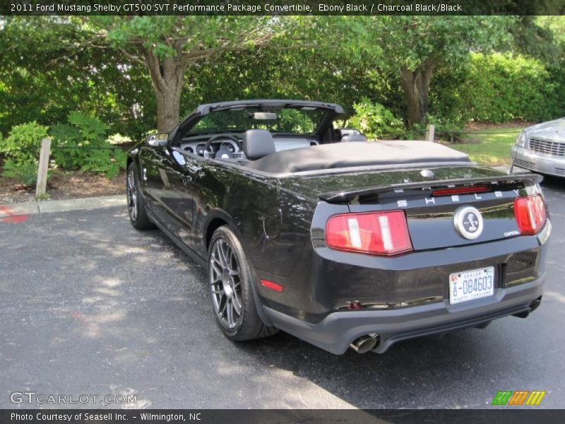 Ebony Black / Charcoal Black/Black 2011 Ford Mustang Shelby GT500 SVT Performance Package Convertible