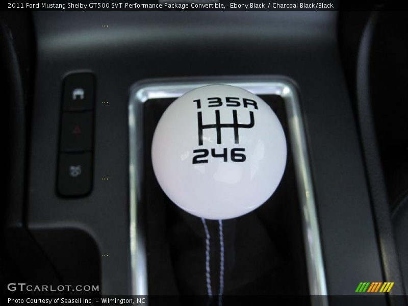 Ebony Black / Charcoal Black/Black 2011 Ford Mustang Shelby GT500 SVT Performance Package Convertible
