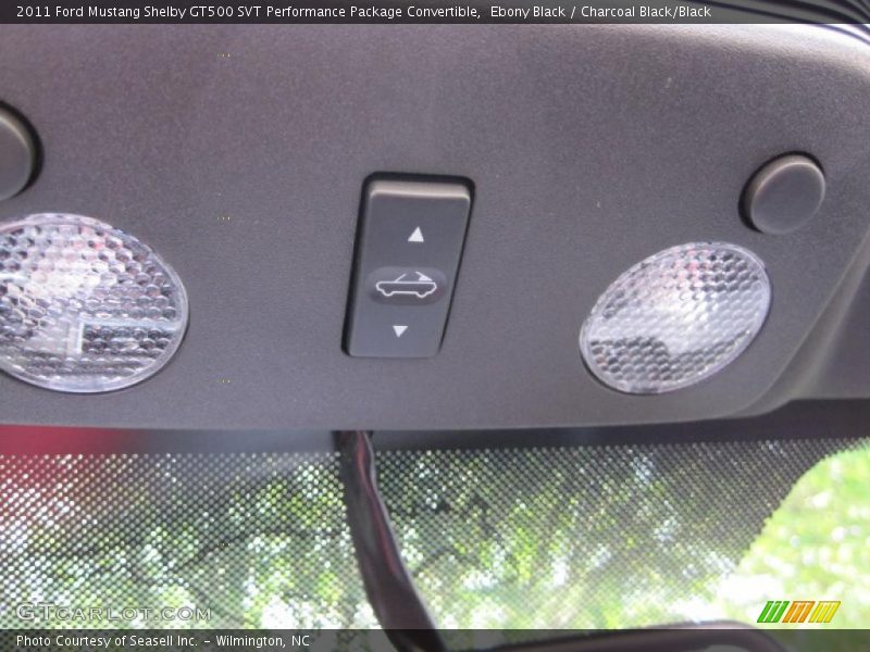 Ebony Black / Charcoal Black/Black 2011 Ford Mustang Shelby GT500 SVT Performance Package Convertible
