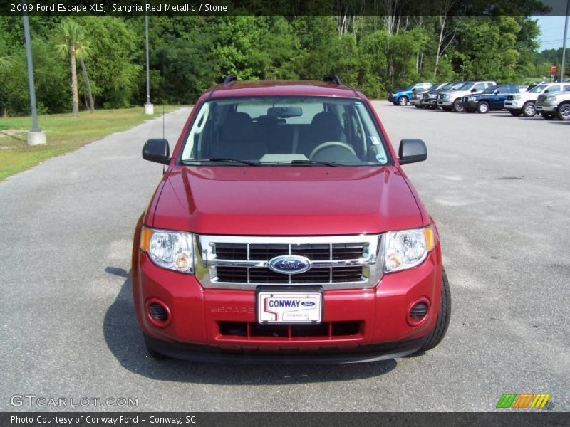 Sangria Red Metallic / Stone 2009 Ford Escape XLS