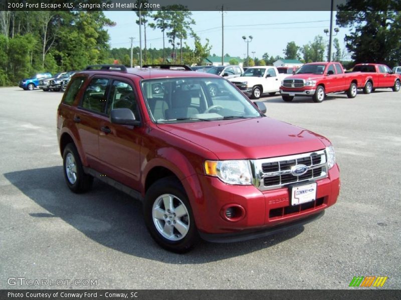Sangria Red Metallic / Stone 2009 Ford Escape XLS