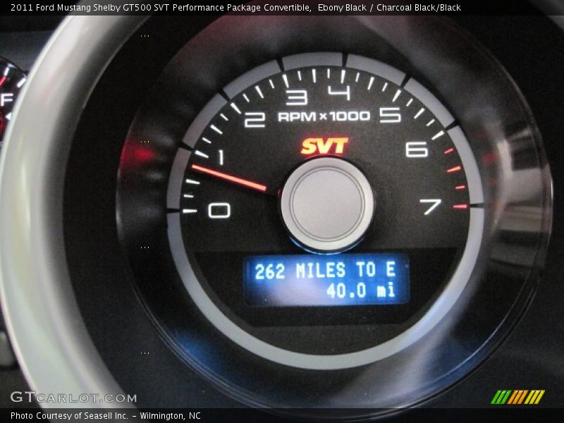 Ebony Black / Charcoal Black/Black 2011 Ford Mustang Shelby GT500 SVT Performance Package Convertible