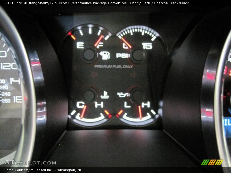 Ebony Black / Charcoal Black/Black 2011 Ford Mustang Shelby GT500 SVT Performance Package Convertible