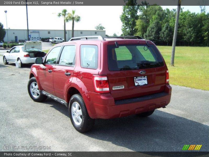 Sangria Red Metallic / Stone 2009 Ford Escape XLS