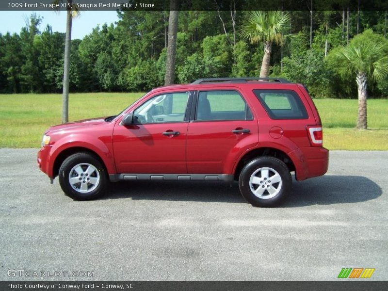 Sangria Red Metallic / Stone 2009 Ford Escape XLS