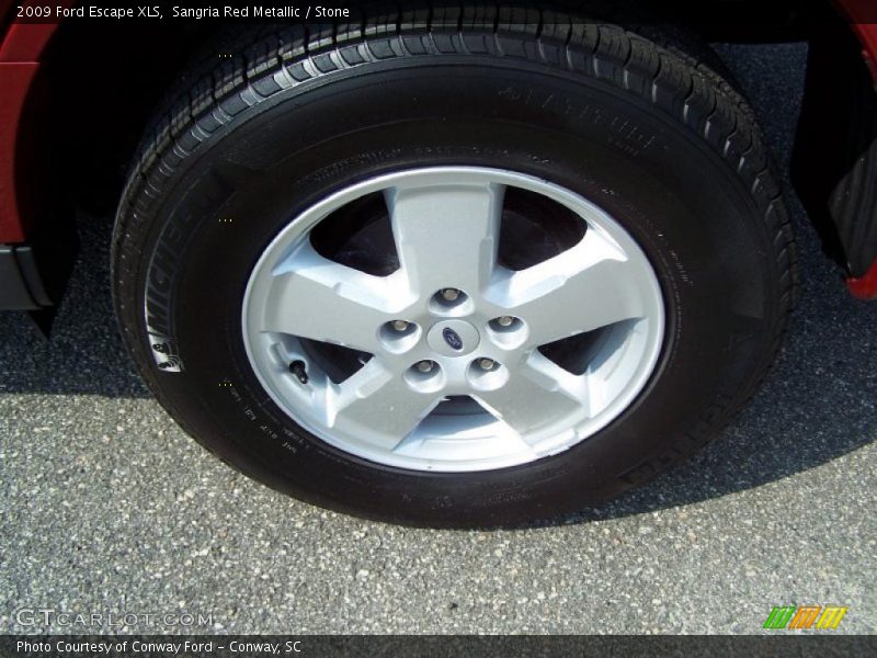 Sangria Red Metallic / Stone 2009 Ford Escape XLS