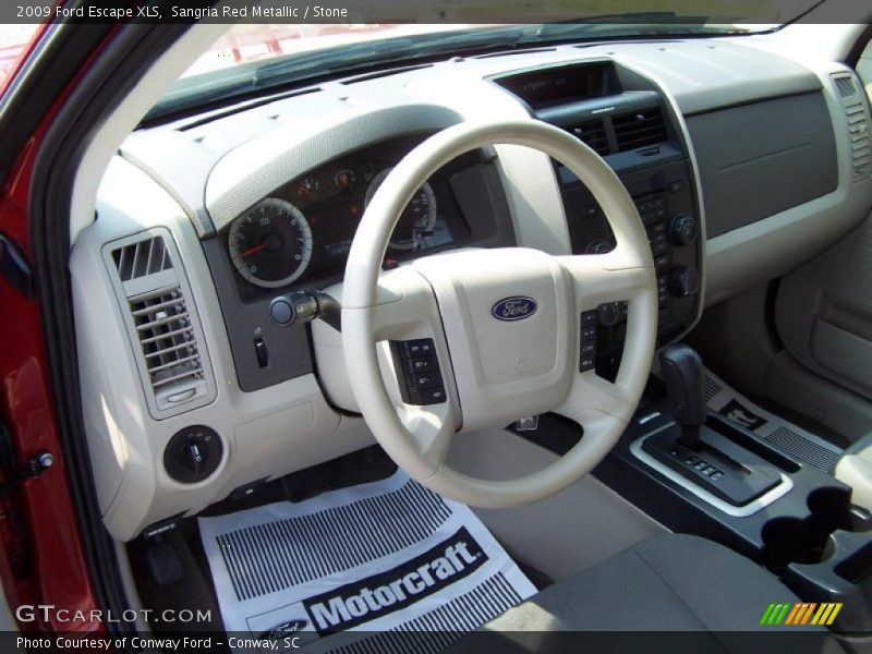 Sangria Red Metallic / Stone 2009 Ford Escape XLS