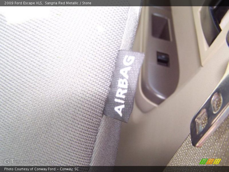 Sangria Red Metallic / Stone 2009 Ford Escape XLS