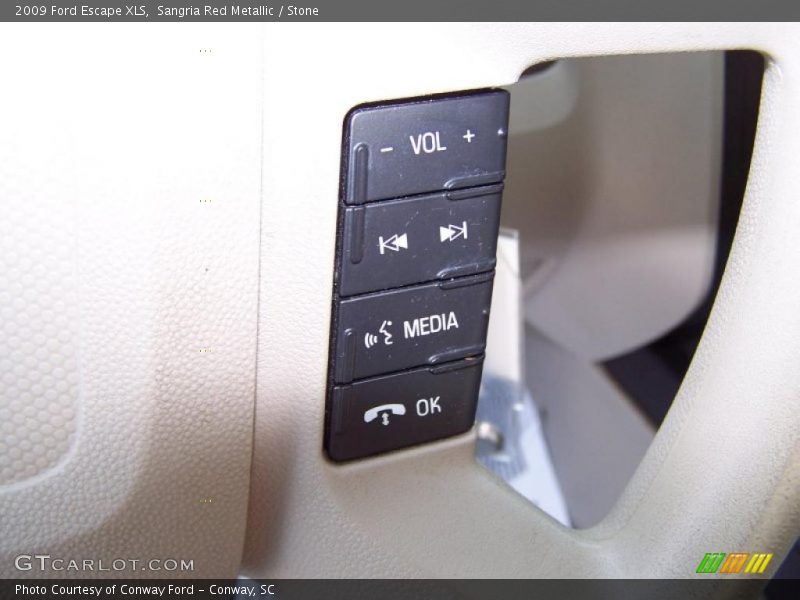 Sangria Red Metallic / Stone 2009 Ford Escape XLS