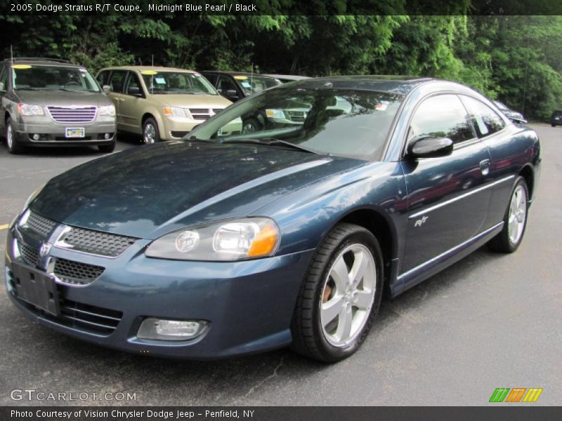 Midnight Blue Pearl / Black 2005 Dodge Stratus R/T Coupe