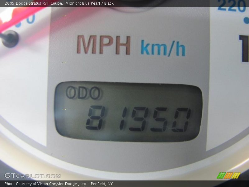 Midnight Blue Pearl / Black 2005 Dodge Stratus R/T Coupe