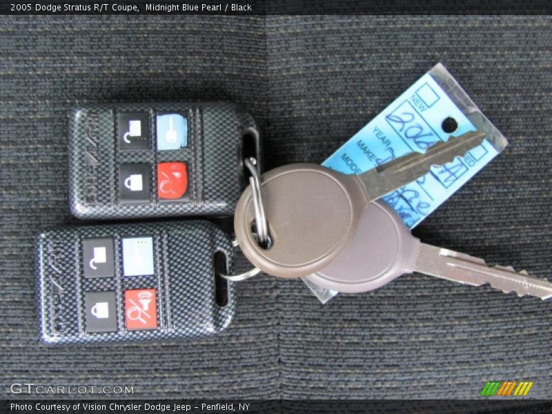 Midnight Blue Pearl / Black 2005 Dodge Stratus R/T Coupe