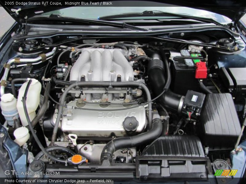 Midnight Blue Pearl / Black 2005 Dodge Stratus R/T Coupe