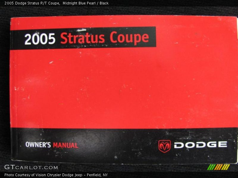 Midnight Blue Pearl / Black 2005 Dodge Stratus R/T Coupe