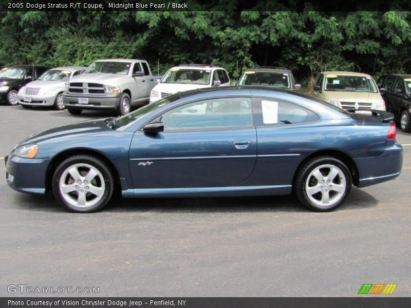 Midnight Blue Pearl / Black 2005 Dodge Stratus R/T Coupe