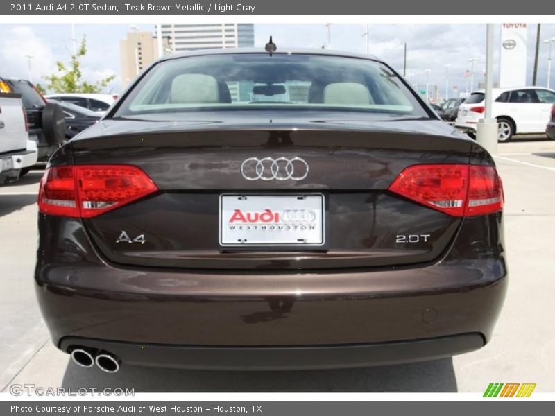 Teak Brown Metallic / Light Gray 2011 Audi A4 2.0T Sedan