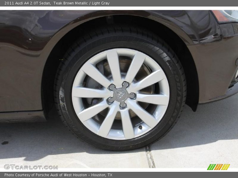 Teak Brown Metallic / Light Gray 2011 Audi A4 2.0T Sedan