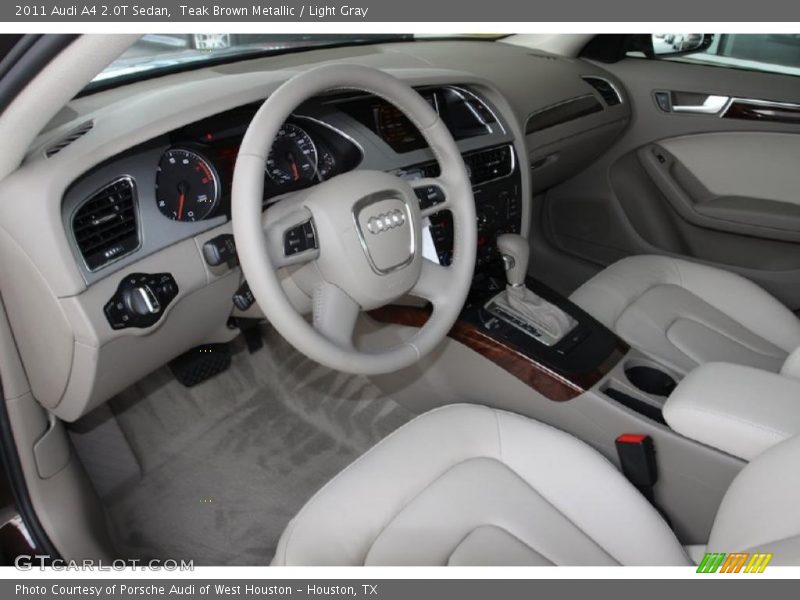 Teak Brown Metallic / Light Gray 2011 Audi A4 2.0T Sedan