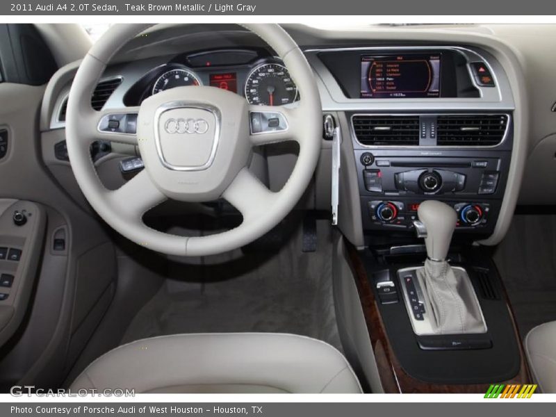 Teak Brown Metallic / Light Gray 2011 Audi A4 2.0T Sedan