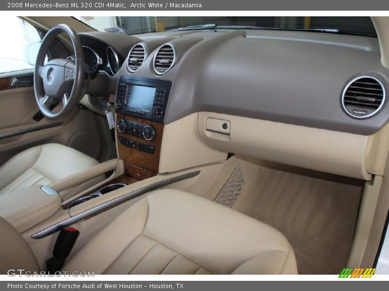 Arctic White / Macadamia 2008 Mercedes-Benz ML 320 CDI 4Matic