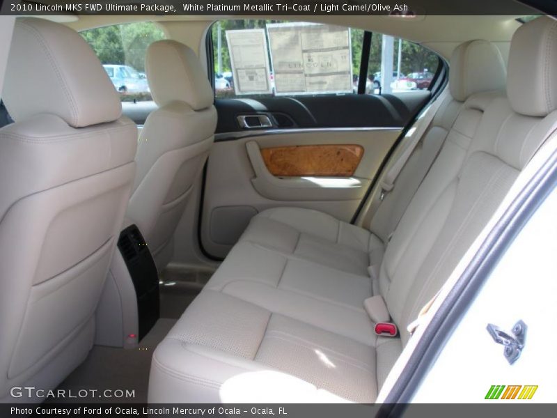 White Platinum Metallic Tri-Coat / Light Camel/Olive Ash 2010 Lincoln MKS FWD Ultimate Package