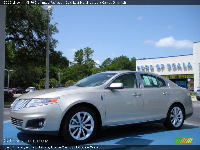 Gold Leaf Metallic / Light Camel/Olive Ash 2010 Lincoln MKS FWD Ultimate Package