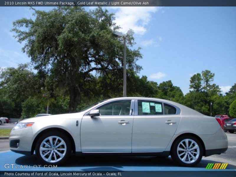 Gold Leaf Metallic / Light Camel/Olive Ash 2010 Lincoln MKS FWD Ultimate Package