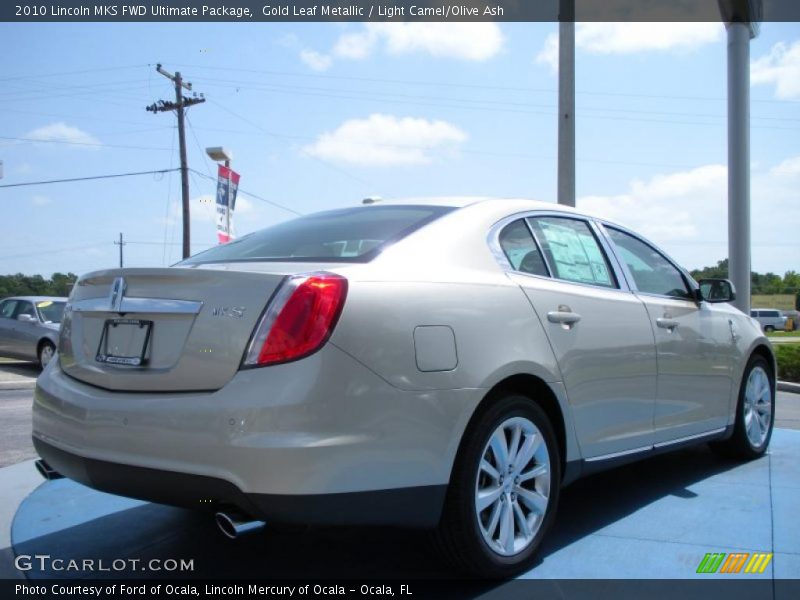 Gold Leaf Metallic / Light Camel/Olive Ash 2010 Lincoln MKS FWD Ultimate Package