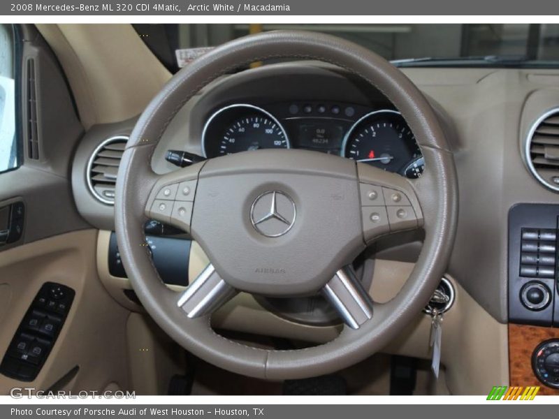 Arctic White / Macadamia 2008 Mercedes-Benz ML 320 CDI 4Matic
