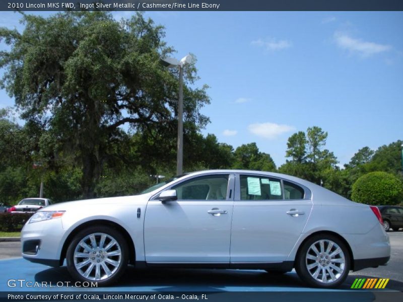 Ingot Silver Metallic / Cashmere/Fine Line Ebony 2010 Lincoln MKS FWD