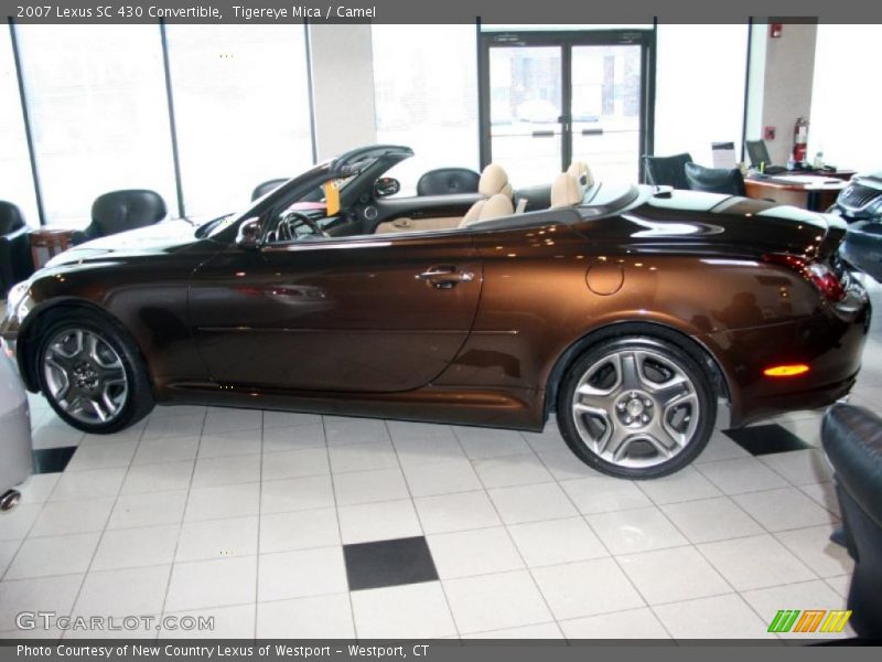 Tigereye Mica / Camel 2007 Lexus SC 430 Convertible