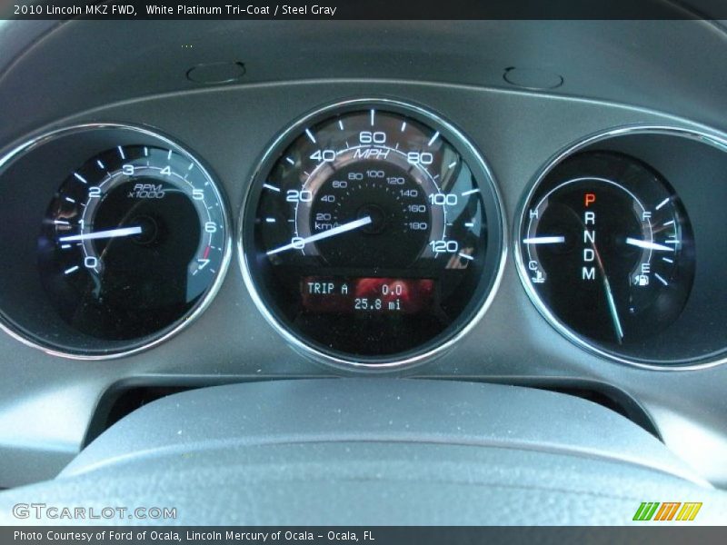 White Platinum Tri-Coat / Steel Gray 2010 Lincoln MKZ FWD