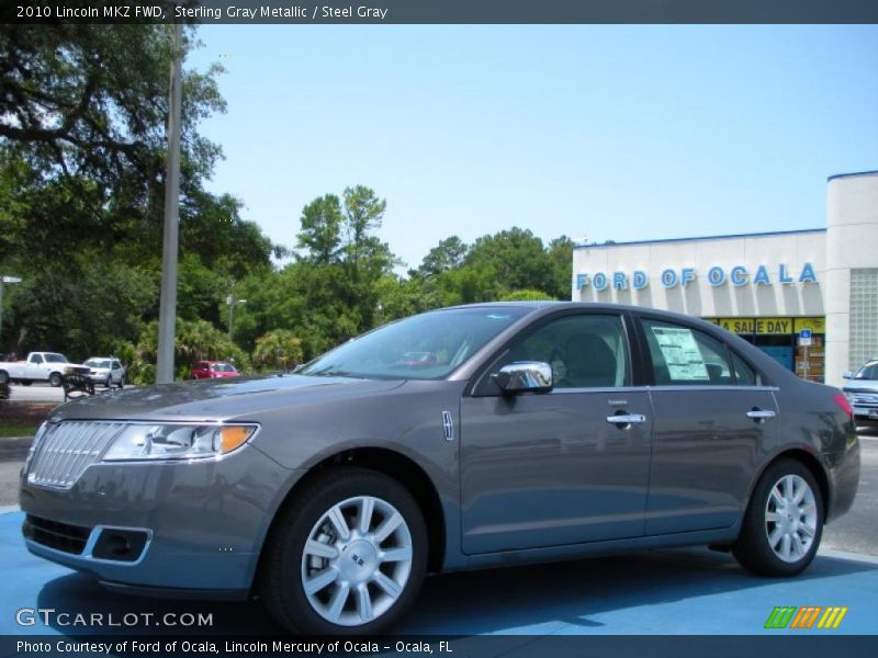 Sterling Gray Metallic / Steel Gray 2010 Lincoln MKZ FWD