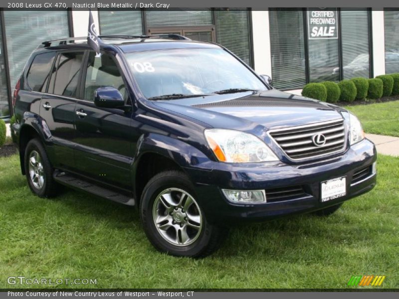 Nautical Blue Metallic / Dark Gray 2008 Lexus GX 470
