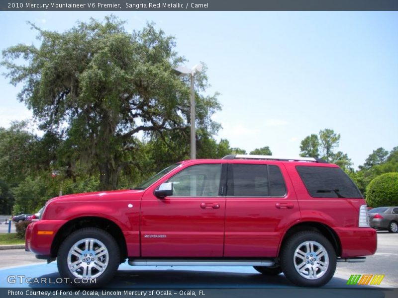 Sangria Red Metallic / Camel 2010 Mercury Mountaineer V6 Premier