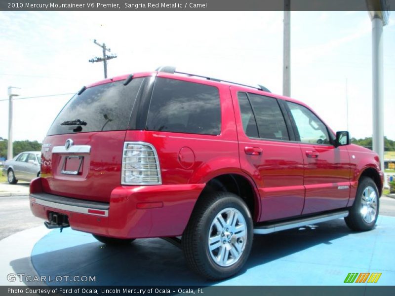 Sangria Red Metallic / Camel 2010 Mercury Mountaineer V6 Premier